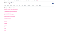 Desktop Screenshot of horoscopelove.us